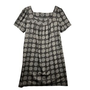 True Envy Women's 14W Gray Polka Dot Short Sleeve Knit A-Line Dress